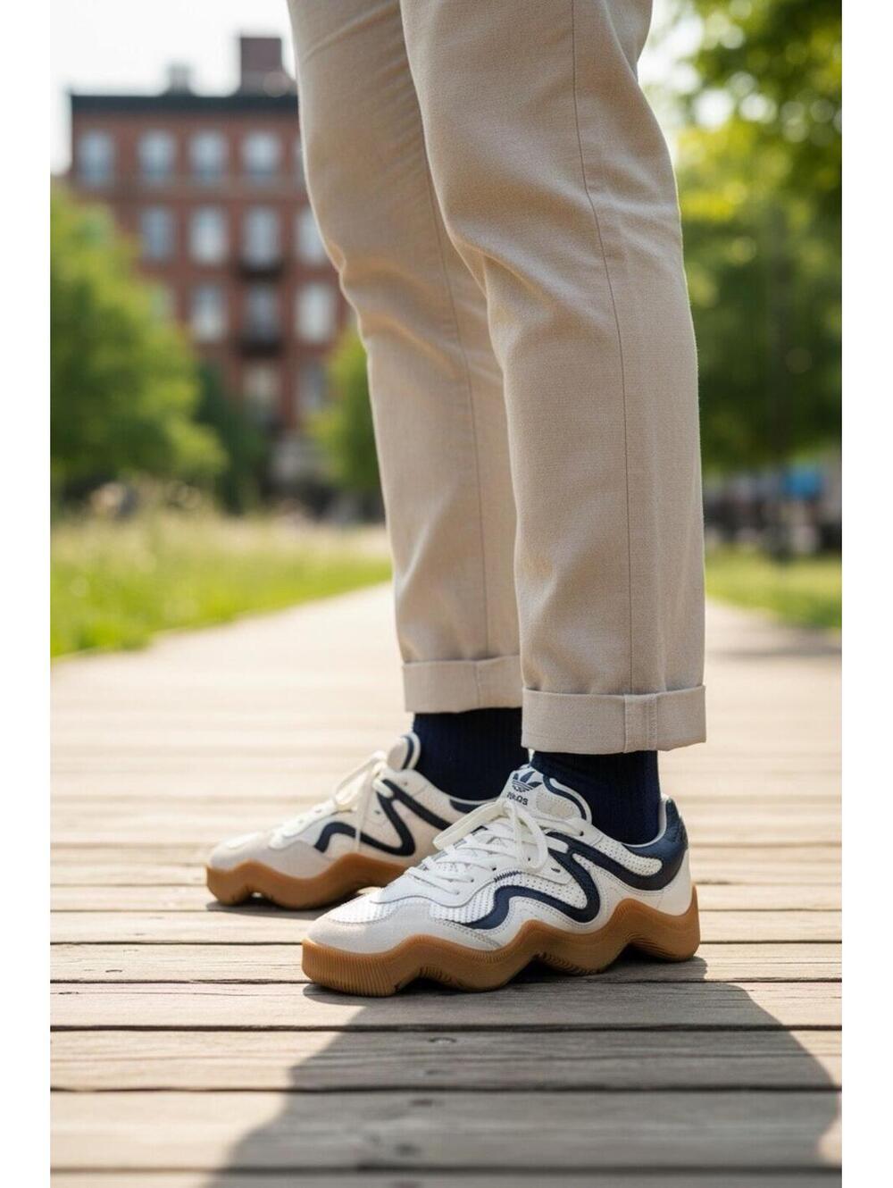 MSCHF Wavy V2.WAV White Cream & Navy Blue Men’s Size 12 NEW